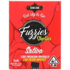 FUZZIES - Fuzzies Shorties LR Pre-Rolls Sativa 3.5g ( 5pk )