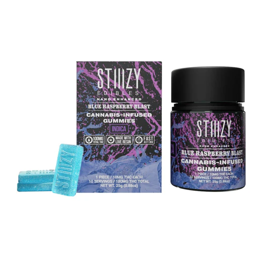 STIIIZY - Stiiizy - Blue Raspberry Blast Nano Gummies - 100mg Main Image