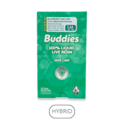 Buddies - Live Resin - Blueberry Yum Yum - High CBD - Vape Cart - 1.0g