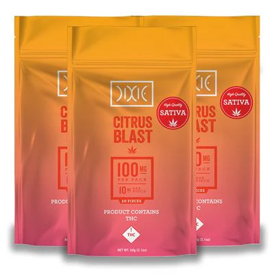 DIXIE - Dixie - 100mg THC Gummies - Citrus Blast - (Sativa) Main Image