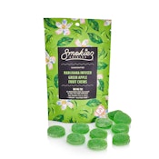 SMOKIEZ SOUR GREEN APPLE 1:1 HYBRID GUMMY 100MG
