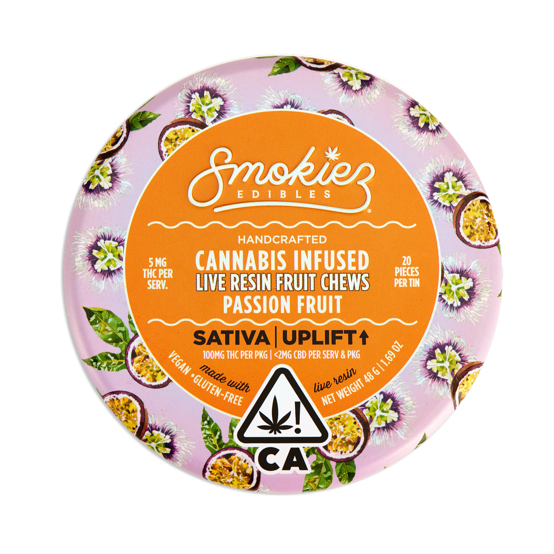 SMOKIEZ - Smokiez - Passionfruit - Gummy - Live Resin - 20 Pack - 100mg Main Image