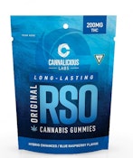 Cannalicious Labs-RSO-Gummies-Blue Raspberry Flavor-Original-200mg