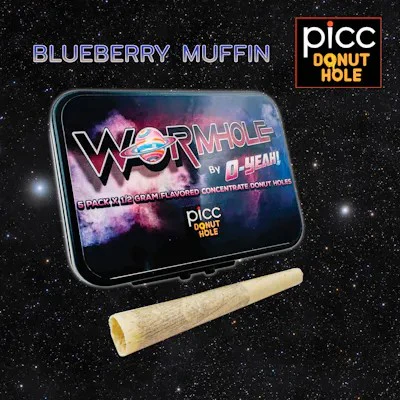 O-Yeah! - Wormhole O-YEAH - Blueberry Muffin - Infused Prerolls - 5 x 0.5g Main Image