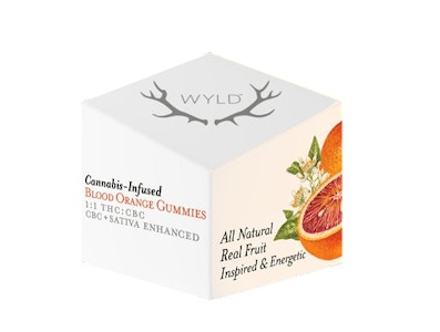 WYLD - WYLD Blood Orange 1:1 THC:CBC Sativa Gummies