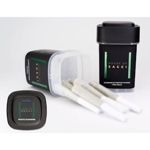 HOUSE OF SACCI - White Diamonds | Pre-rolls | 0.5g 7-pack | House of Sacci