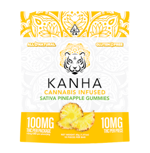 KANHA - Kanha 100mg Pineapple Sativa Gummies