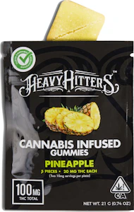 Heavy Hitters - Pineapple Punch Gummies - 100mg - Heavy Hitters