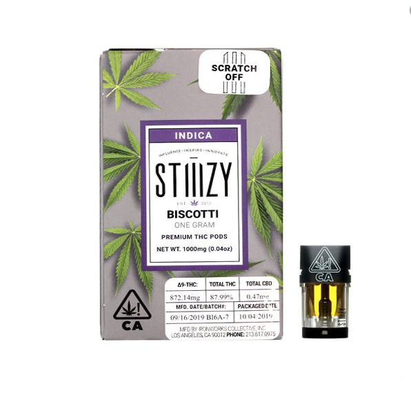 STIIIZY - Biscotti Pod - 1.0g - Recreational Cannabis | 4...