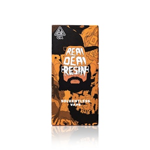 REAL DEAL RESIN - REAL DEAL RESIN - Disposable - GMO Cookies - Live Rosin - .5G