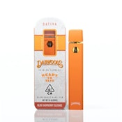 Dabwoods Blue Raspberry Slushee Sativa Disposable Vape - 1.0g