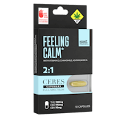 Ceres | Feeling Calm | Capsules | DOH | 10pk | 2:1 | 100mg THC : 190mg CBD : 10mg CBN