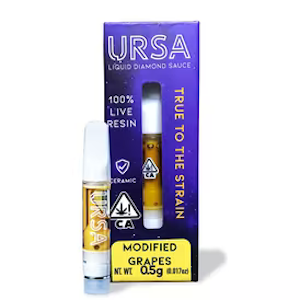 URSA - Ursa Cart Liquid Diamonds .5g Modified Grapes $35