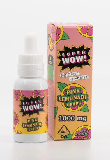 SuperWow - Super Wow | Pink Lemonade Drops | Tincture | 1000mg Main Image