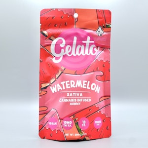 Watermelon 10pk Gummies 100mg - Gelato