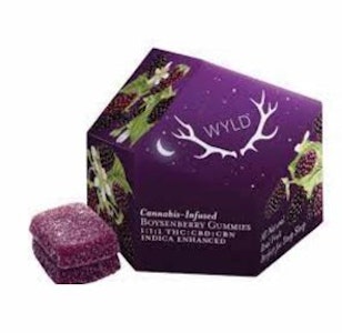 WYLD - [WYLD] Gummies - 300mg - Boysenberry Sleep 1:1:1 (THC:CBD:CBN)
