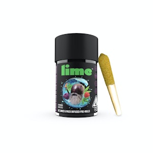 Lime - Lime Purple Zaza Diamond & Hash Infused Lil' Limes Mini Pre-Rolls 3.0g
