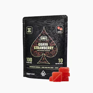 HEAVY HITTERS - Heavy Hitters - 100mg - 5ct Live Rosin Gummmies - Guava Strawberry