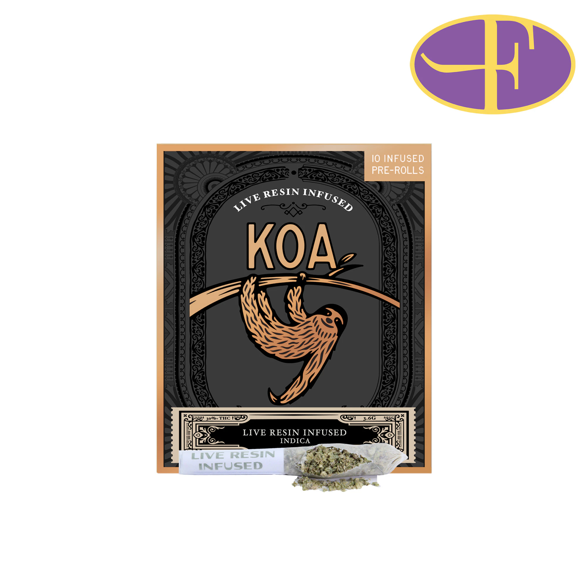 dompen™ & Koa - Biscotti x Titan OG Live Resin Infused Pre-Roll Pack (10pk) Main Image