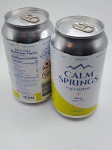 Calm Springs Seltzer - 10mg Lemon - Calm Springs