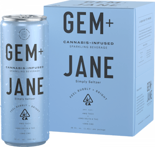 Gem and Jane - Gem and Jane Sparkling Seltzer 5mg Simply Seltzer $7