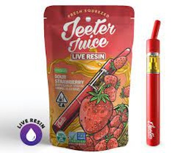 Jeeter - Strawberry Jack Live Resin Disposable Straw .5g