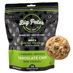 Chocolate Chip Indica Cookies - 100mg - Big Pete's