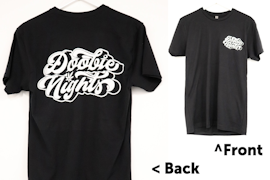 #100a | Doobie Nights | Black T-Shirt | Any size
