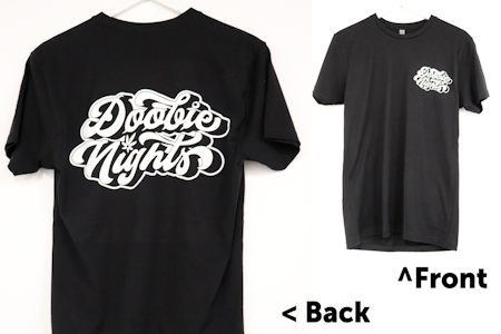 DOOBIE NIGHTS - #100a | Doobie Nights | Black T-Shirt | Any size