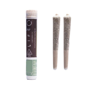 Life Cannabis Co - 1.2g Lemon Tree x Sour Gummiez Hash Infused Pre-roll ( .6g, 2 Pack) - Life Cannabis Co