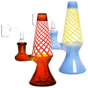 PULSAR - Pulsar - Lava Lamp Rig - 6" 14mm Female Assorted Colors