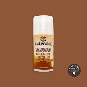 Amargosa - Amargosa Topical 1900mg CBD/THC/CBG Relief Cream