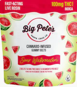 100mg THC Sour Watermelon Fast-Acting Rosin Belts (50mg - 2 pack) - Big Pete's