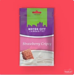 Motor City Cannabites - Strawberry Crispy- 100mg