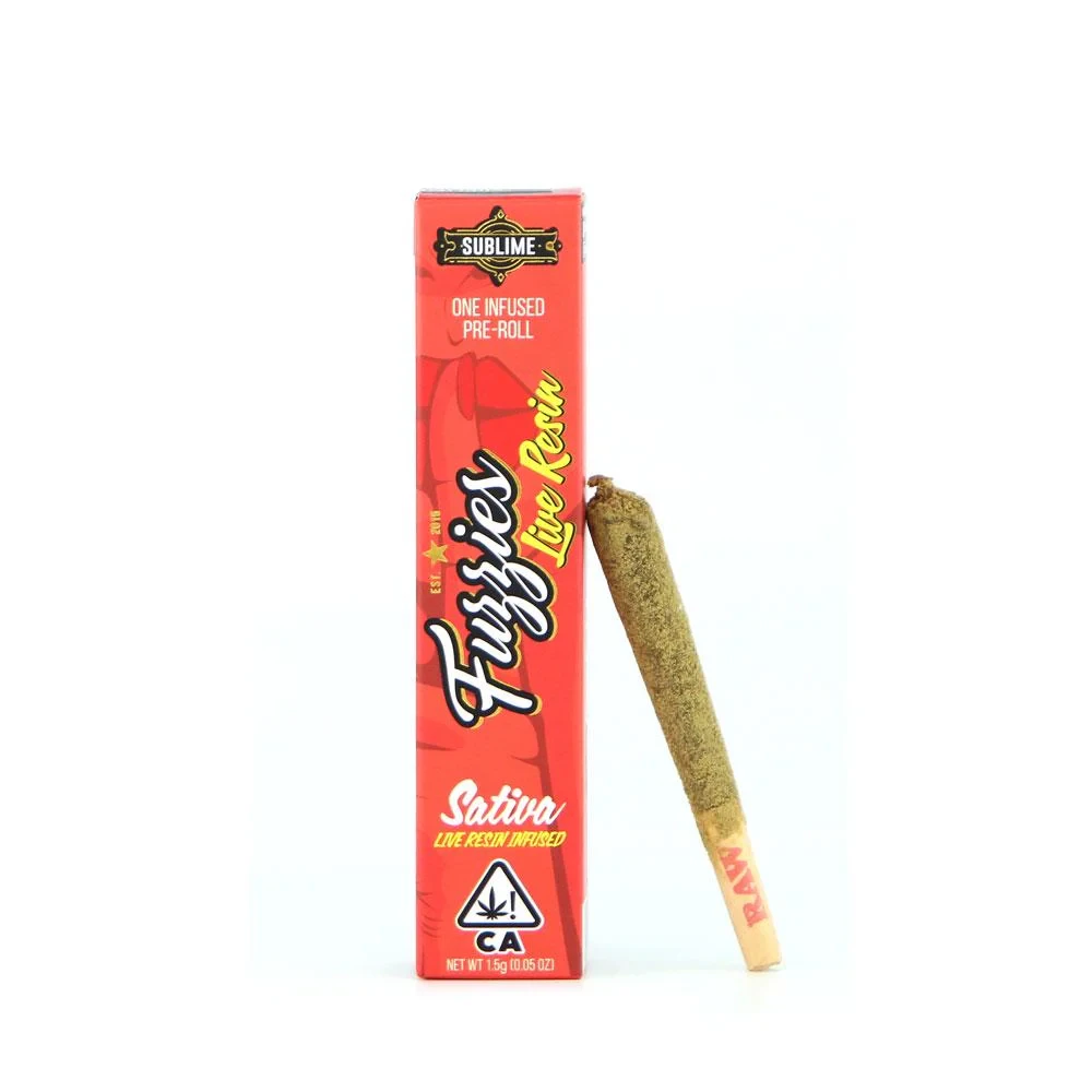 Fuzzies - [Fuzzies] Live Resin Infused Preroll - 1.5g - Sour Moon Rocks (S) Main Image
