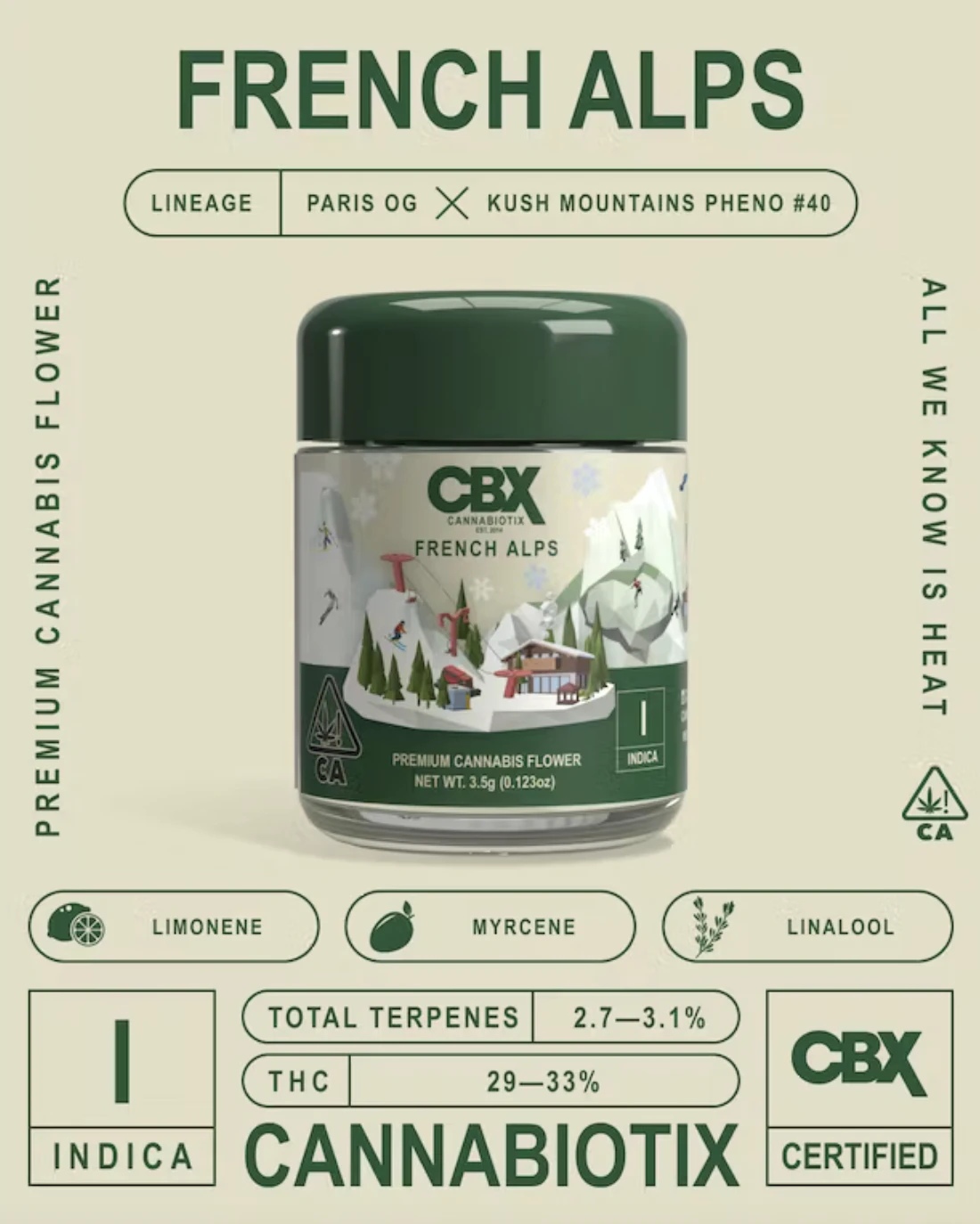 Cannabiotix - French Alps (I) | 3.5g Jar | Cannabiotix Main Image