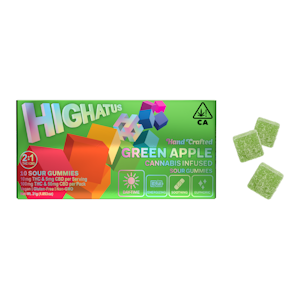 HIGHATUS - Highatus - 10ct Gummies - Green Apple 2:1 THC:CBD