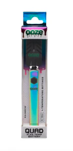 OOZE - Quad Vape Pen - 500 MAh Square Flex Temp Battery - Rainbow