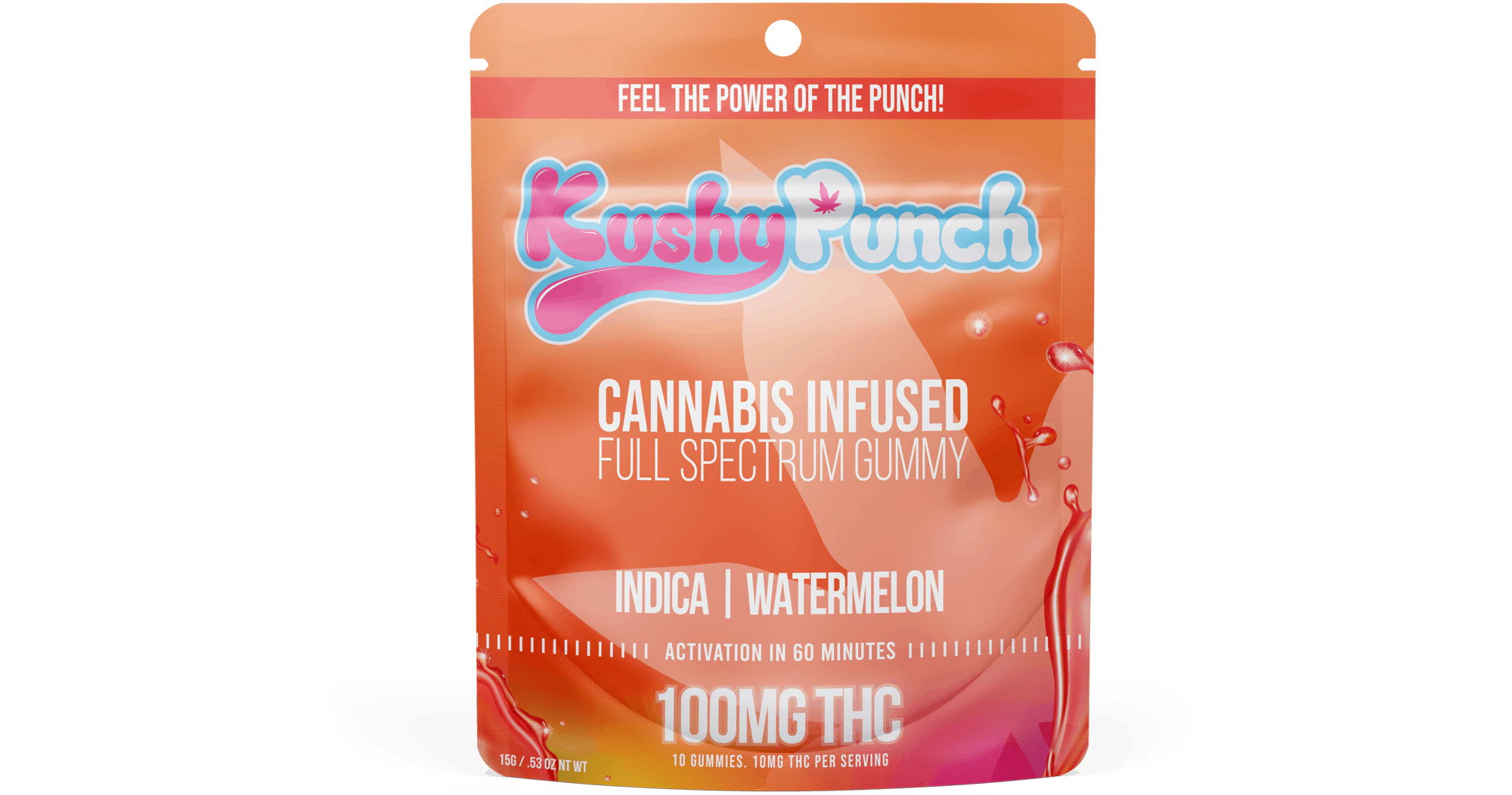 Kushy Punch - Kushy Punch - Original Watermelon Gummy - 100mg Main Image