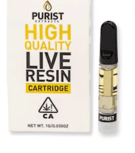 PURIST EXTRACTS - Purist Extracts Live Resin Cartridge 1g - Garlotti 89%