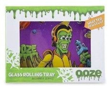 Ohana - OOZE Shatter-Resistant Glass Rolling Tray - 10"x6"