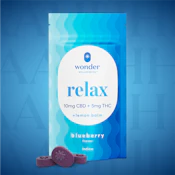 Wonder | 20pk Gummies | Relax - Blueberry 2:1 CBD:THC | 100mg