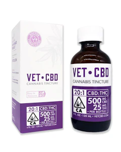 VETCBD - Vet CBD - 20:1 Tincture - 4oz - CBD/THC