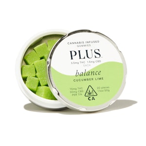 Cucumber Lime "Balance" Gummies - Plus Products