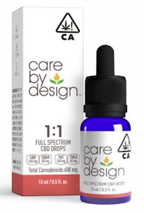 Care by Design - CARE BY DESIGN: 600MG 1:1 TINCTURE