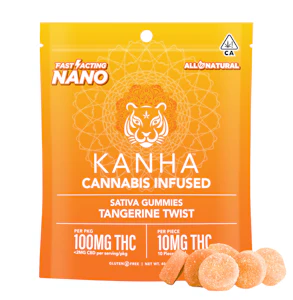 KANHA - Kanha | Nano Tangerine Twist | Gummies | 100mg
