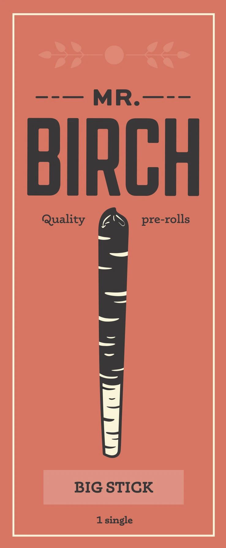 Mr. Birch - Big Stick- 1g Preroll - Double Sour Grape (H)- Mr. Birch Main Image