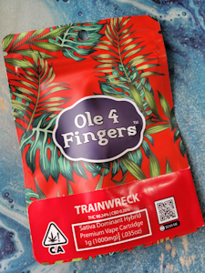 OLE'4 FINGERS - Trainwreck 1g Distillate Cart - Ole' 4 Fingers