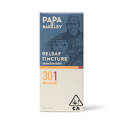 Releaf Tincture - 15ml - 30CBD:1THC - Papa & Barkley 