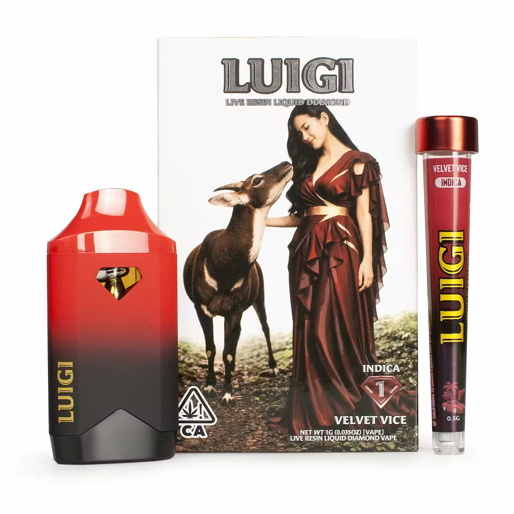 Luigi - Luigi Velvet Vice V10 AIO Dual Pack (1g Vape + 0.5g Infused Preroll) Main Image